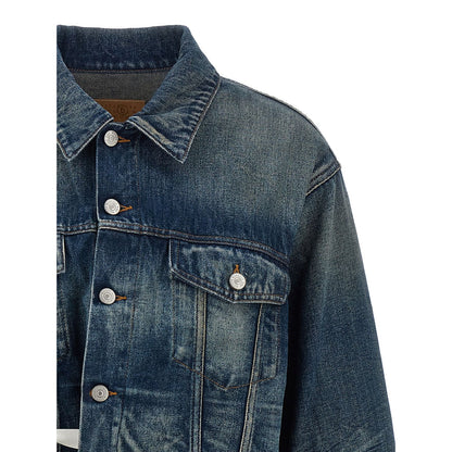 MM6 Maison Margiela Blue Cotton Denim Jacket