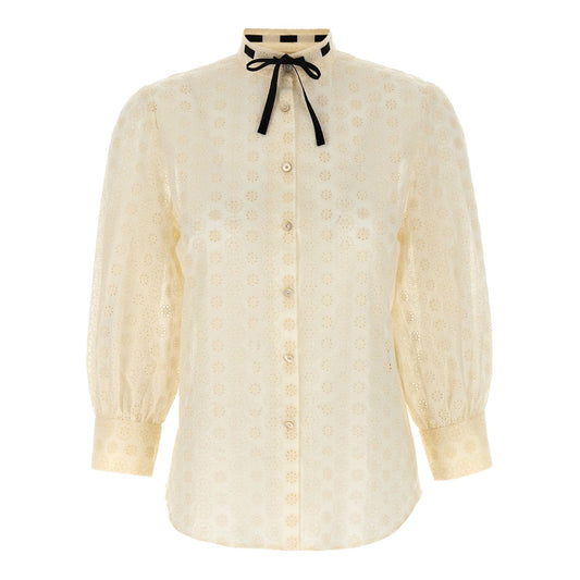 Valentino Garavani White Cotton Blouse