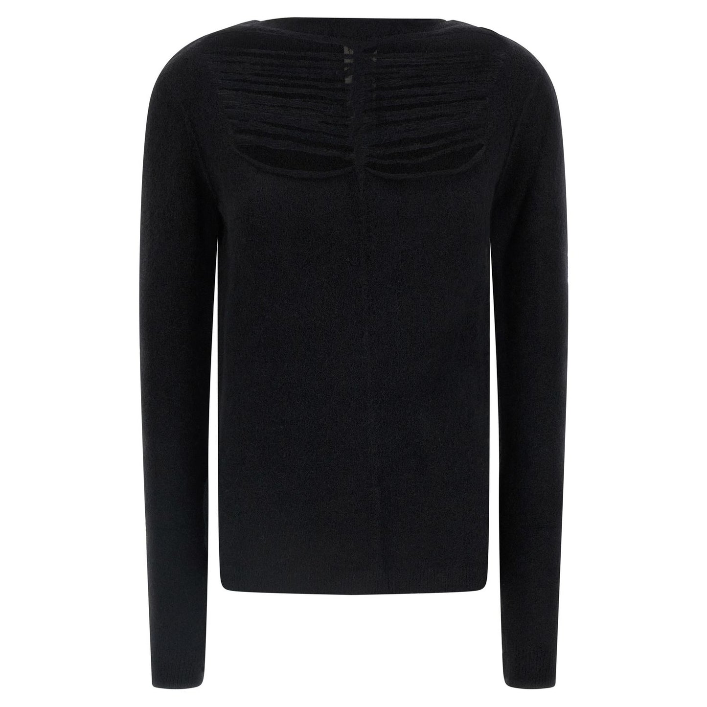 Rick Owens Black Wool Cardigan