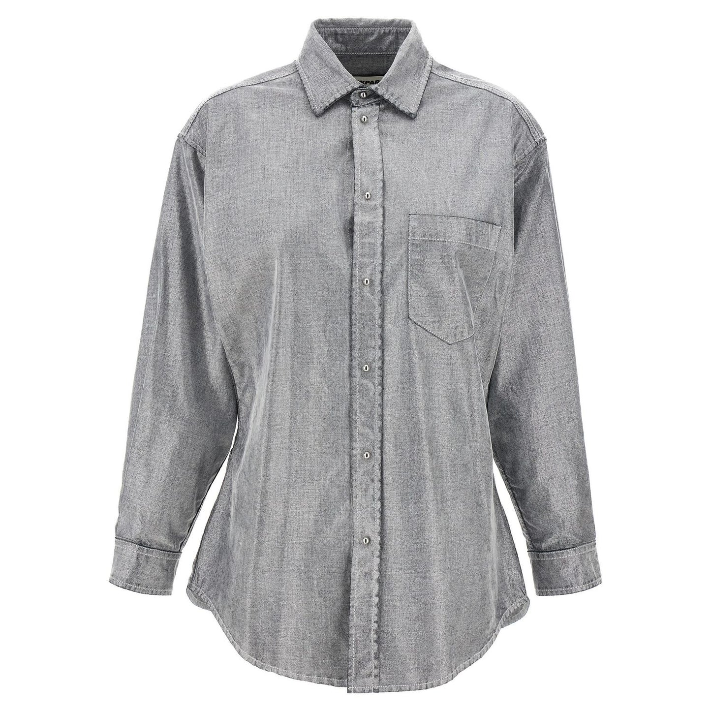 Darkpark Silver Cotton Blouse
