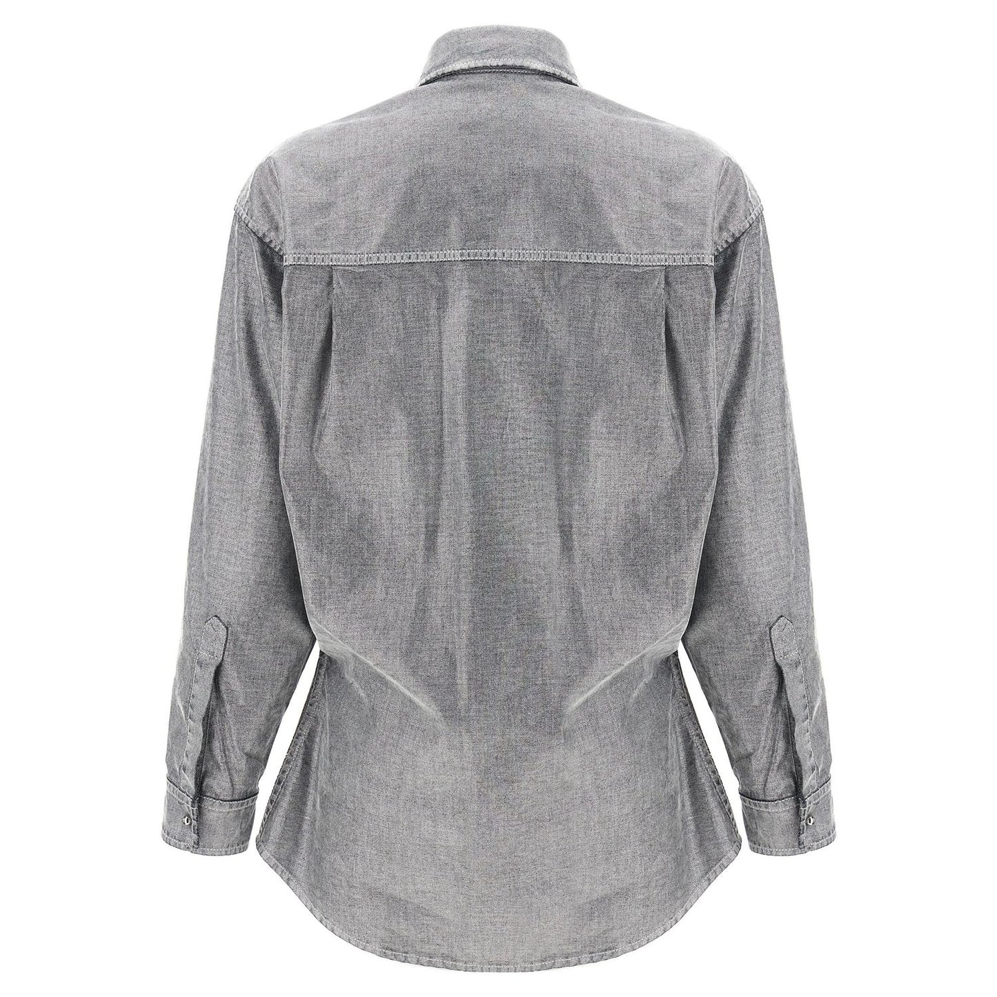 Darkpark Silver Cotton Blouse