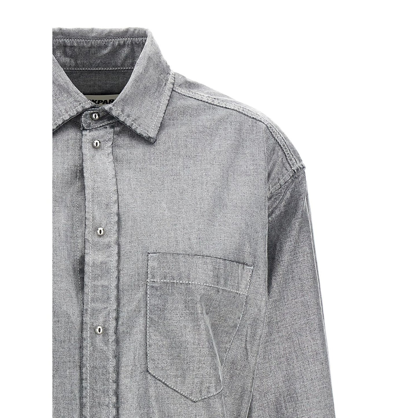 Darkpark Silver Cotton Blouse