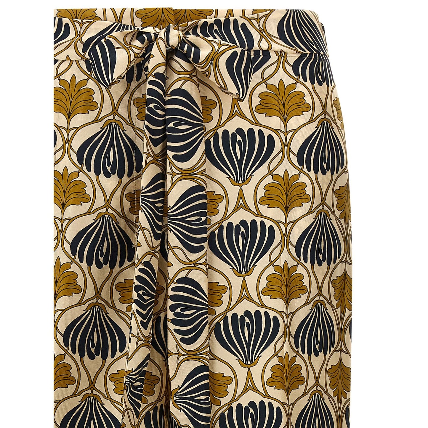 Max Mara Bicolor Silk Casual Pants