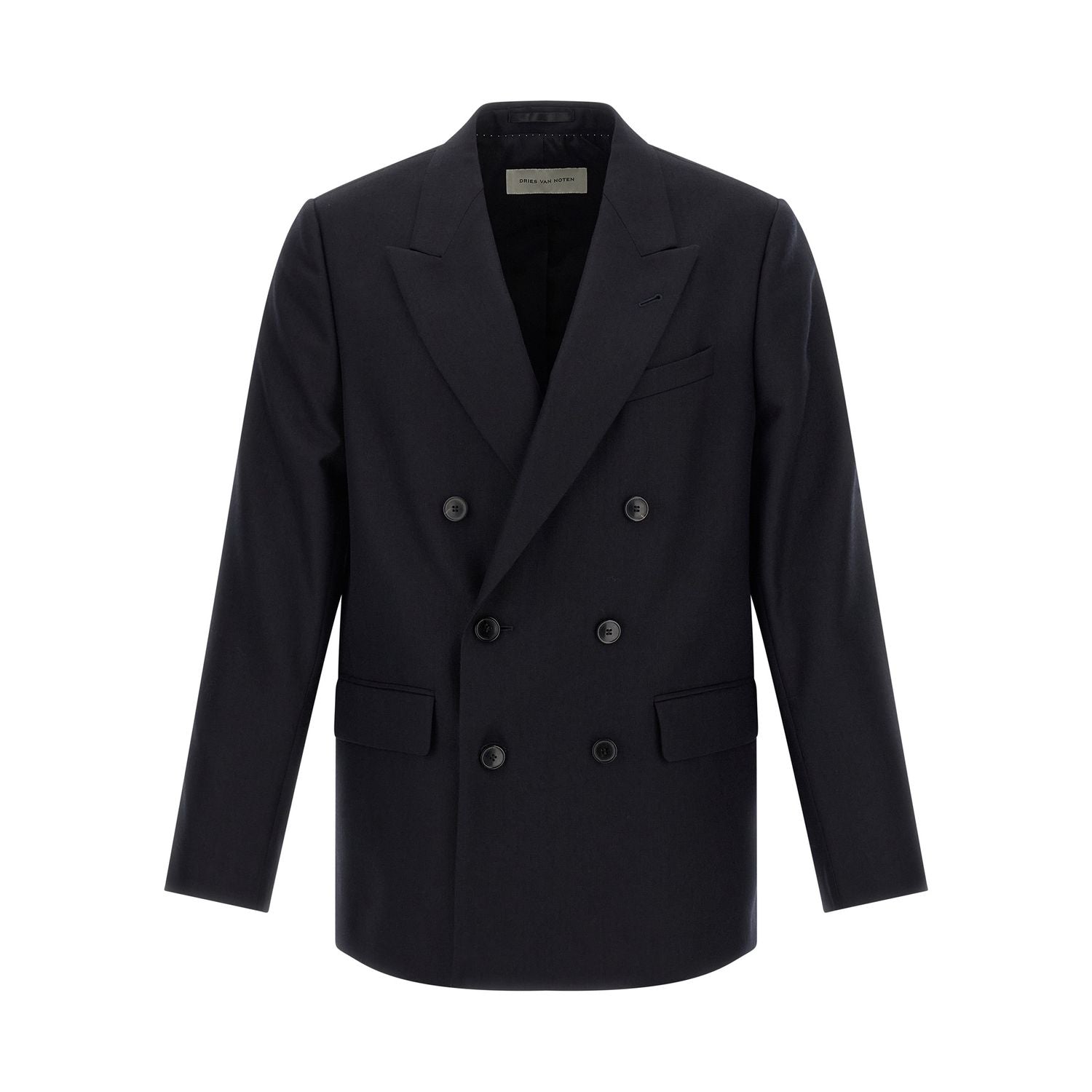 Dries Van Noten Blue Wool Blazer