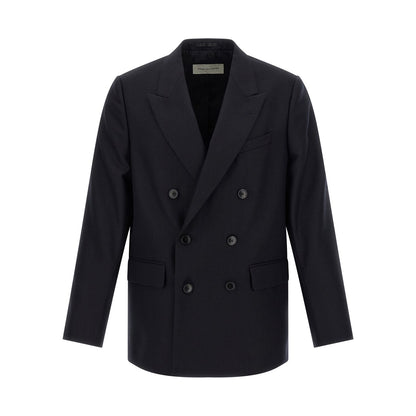 Dries Van Noten Blue Wool Blazer