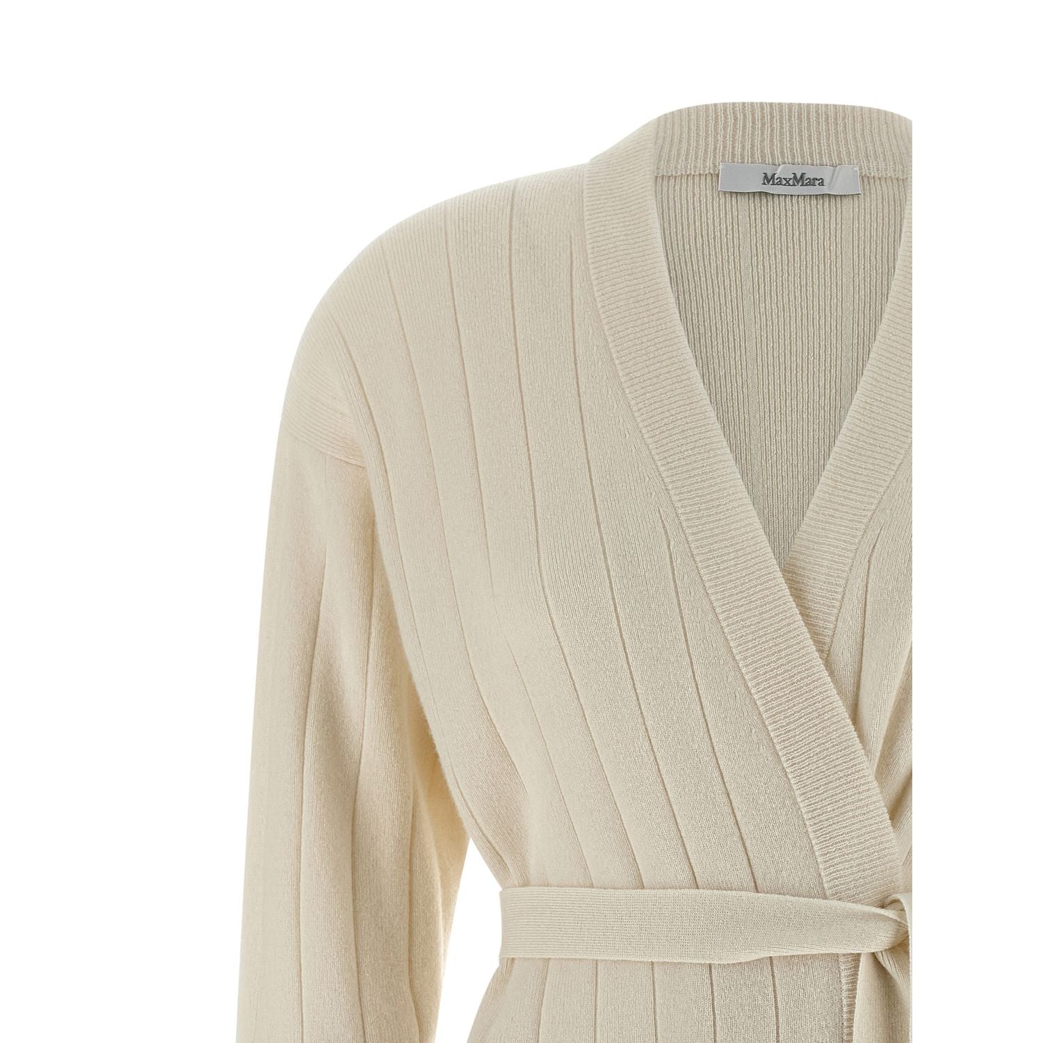 Max Mara White Cashmere Cardigan