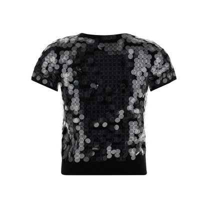 Max Mara Black Virgin Wool Cardigan