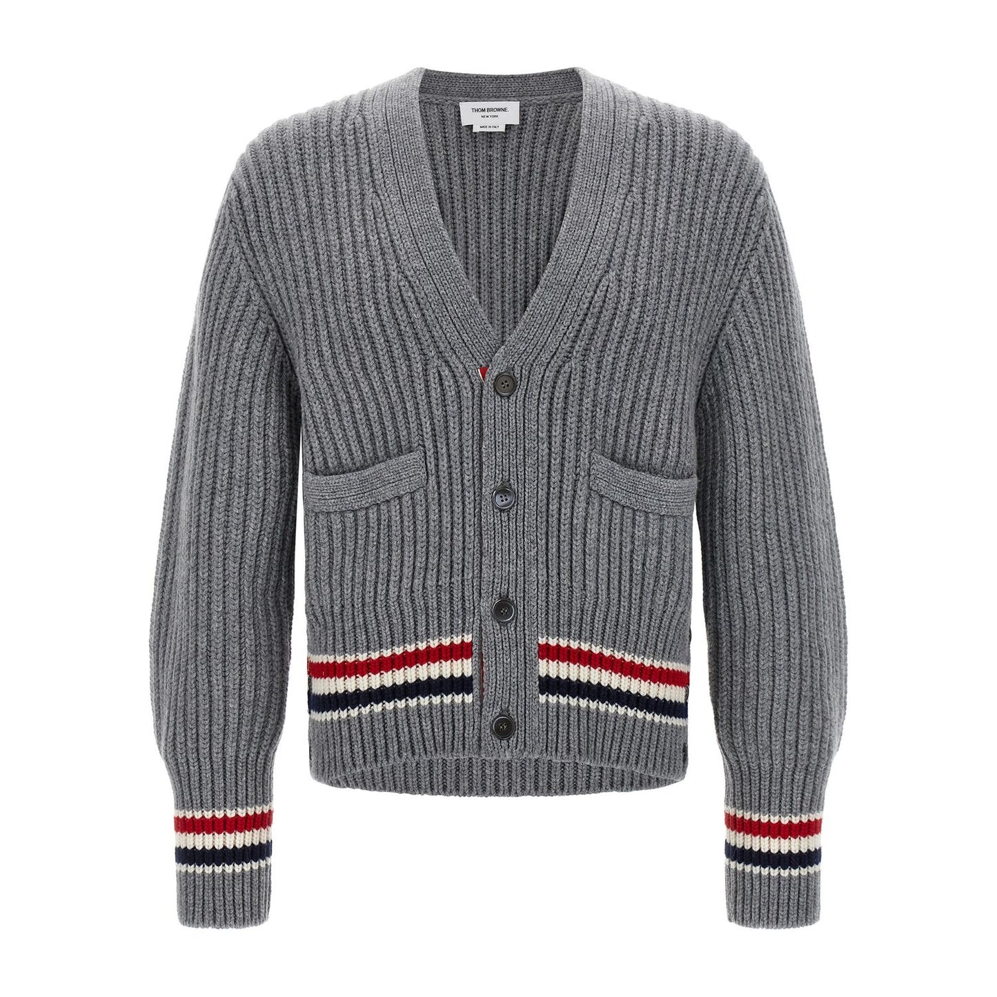 Thom Browne Gray Cashmere Cardigan