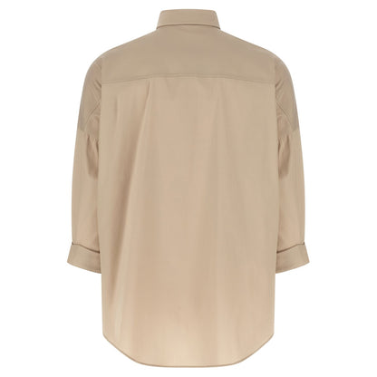 Brunello Cucinelli Beige Cotton Blouse