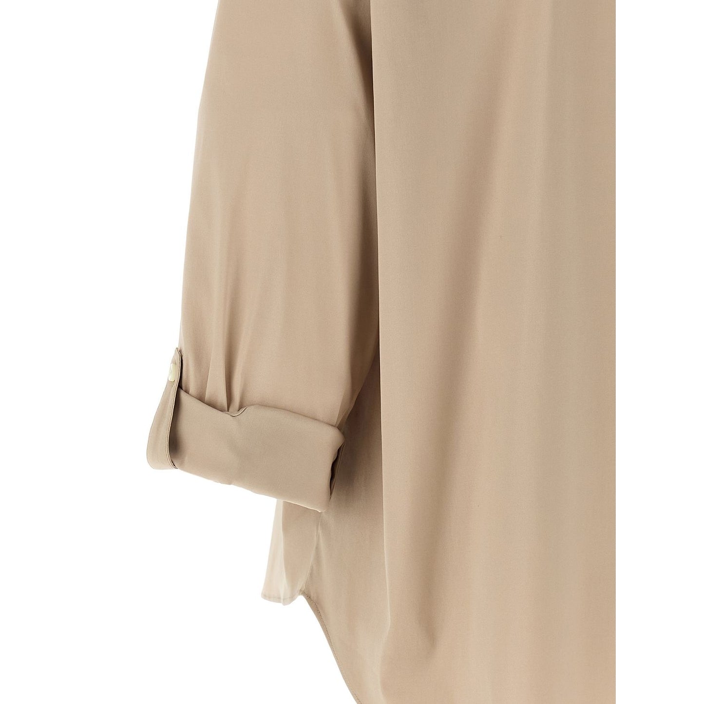 Brunello Cucinelli Beige Cotton Blouse