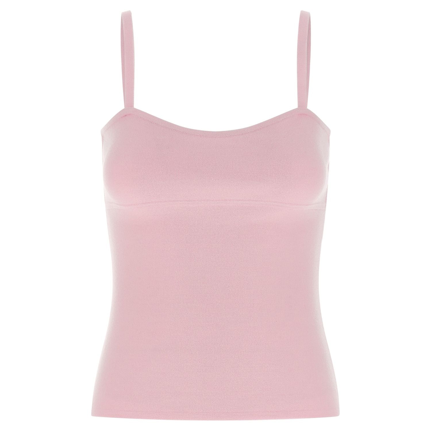 Max Mara Multicolor Virgin Wool Sleeveles T-Shirt