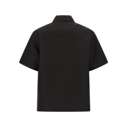 Jil Sander Black Cotton Blouse