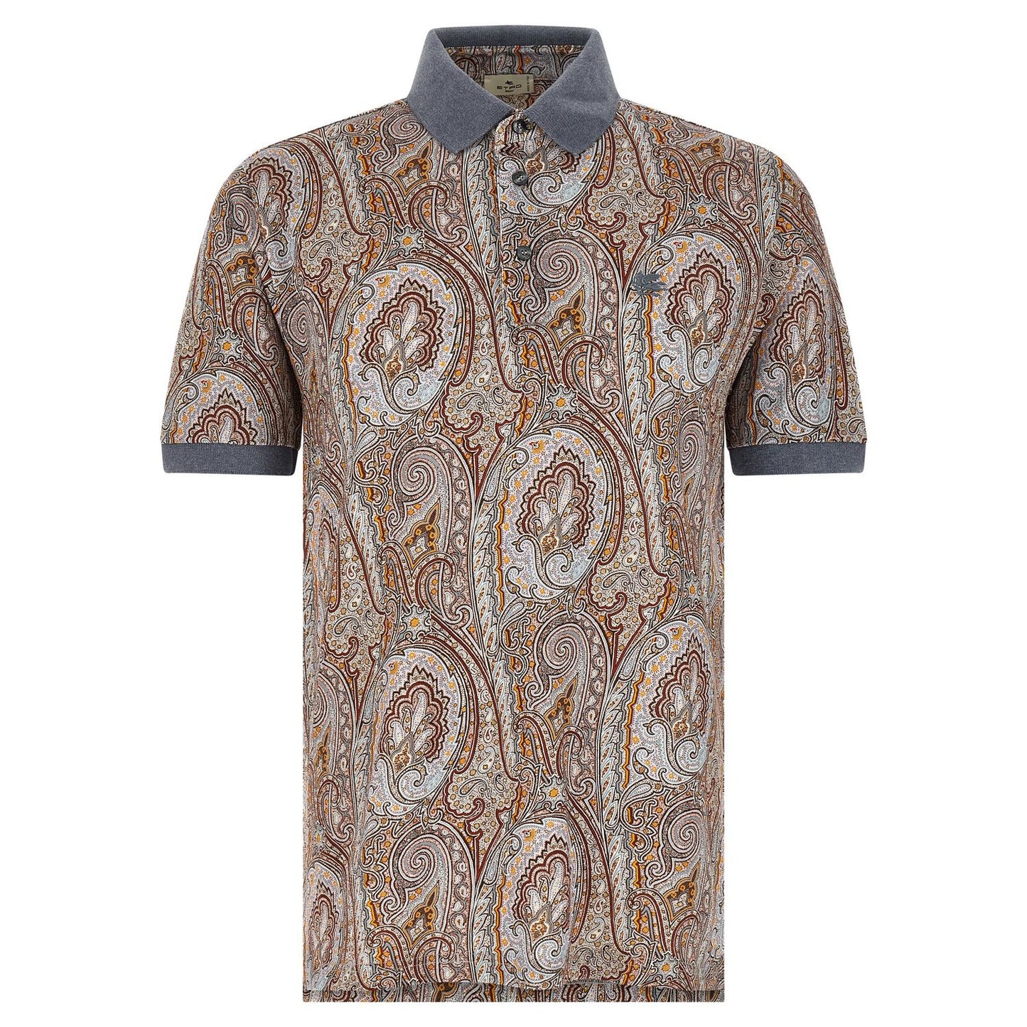 Etro Multicolor Cotton Polo Shirt