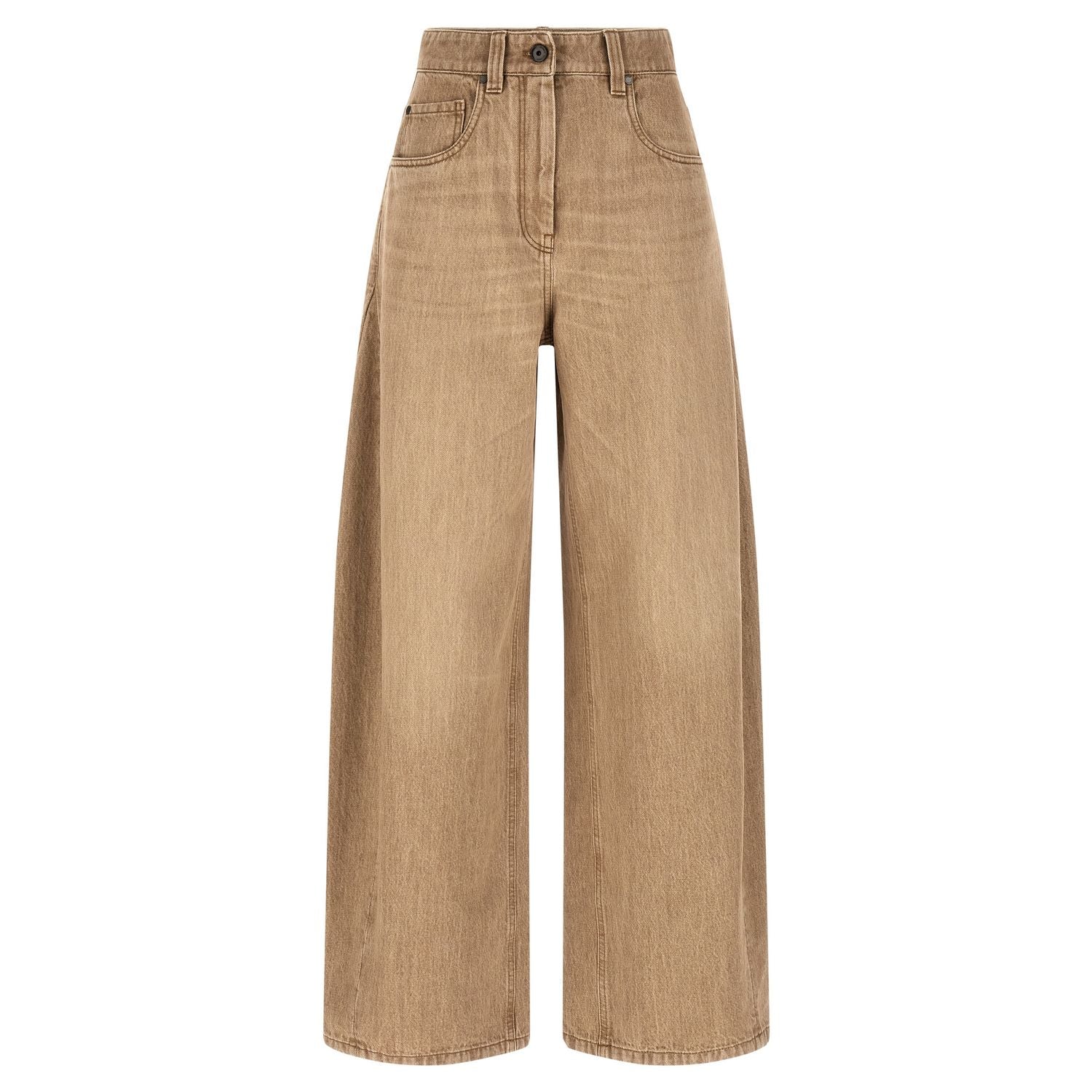 Brunello Cucinelli Beige Cotton Jeans Denim