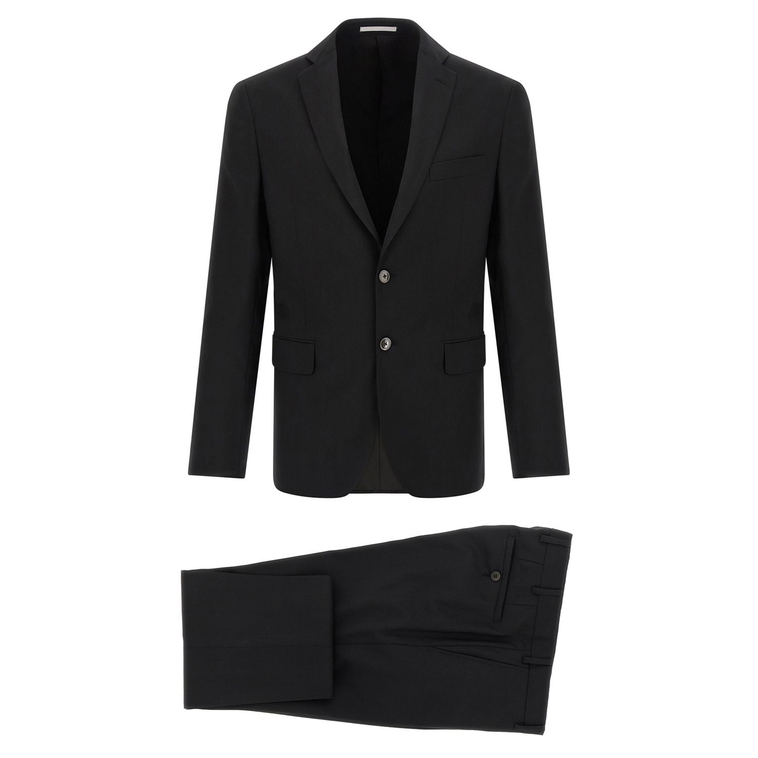 Pal Zileri Black Wool Two-Piece Suit