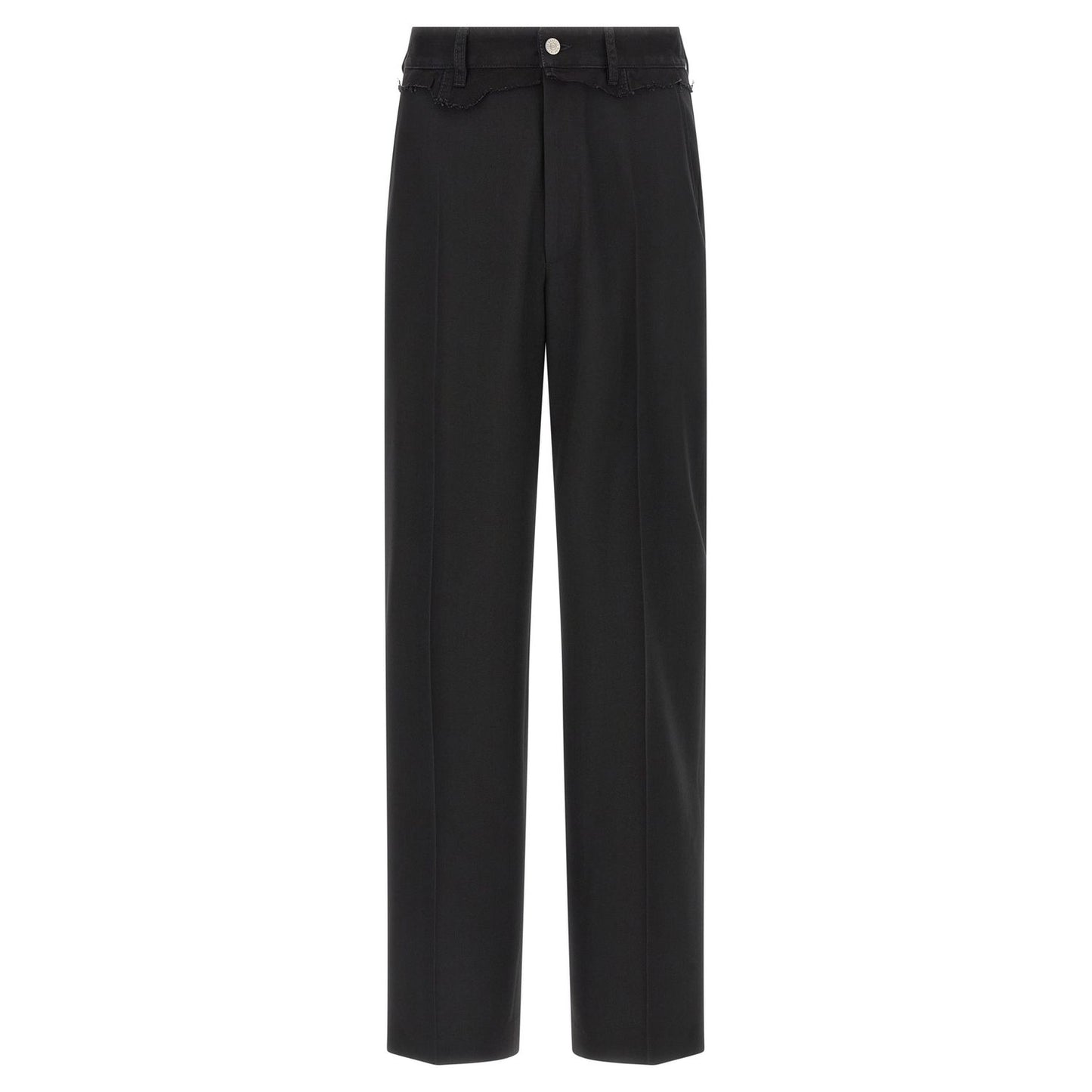 MM6 Maison Margiela Black Polyester Casual Pants