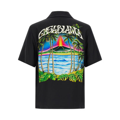 Casablanca Black Silk Blouse