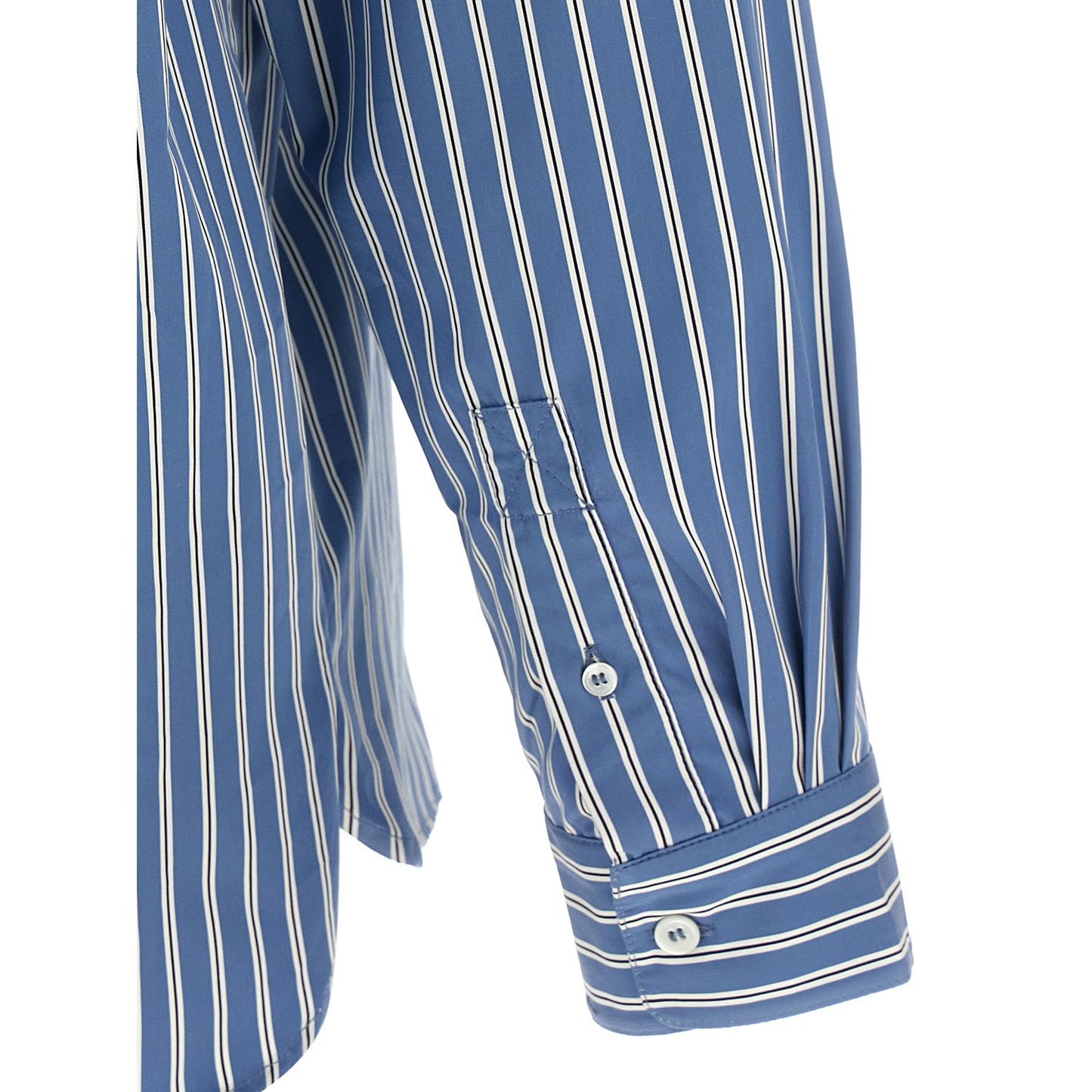 A.P.C. Blue Cotton Blouse