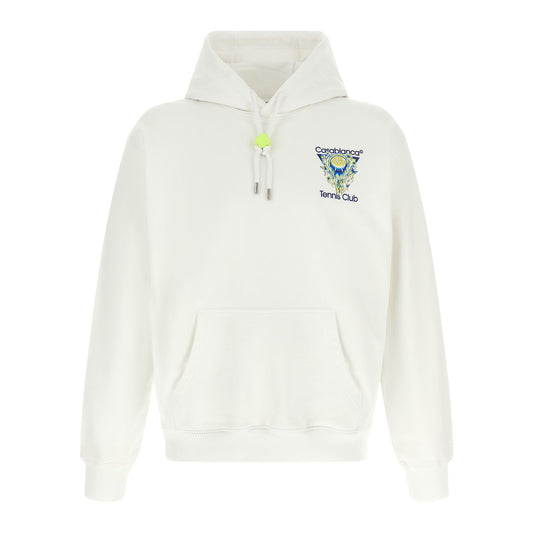 Casablanca White Organic Cotton Sweatshirt