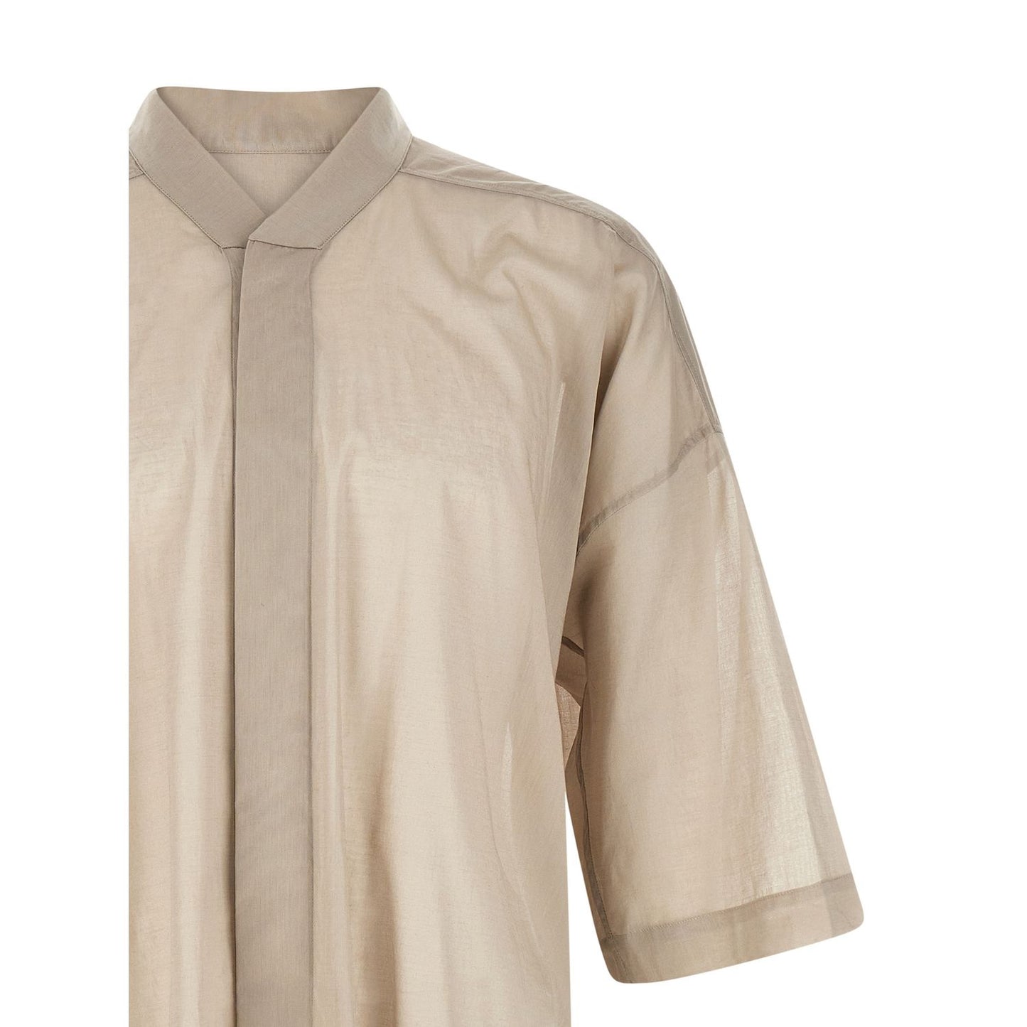 Rick Owens Gray Cotton Blouse