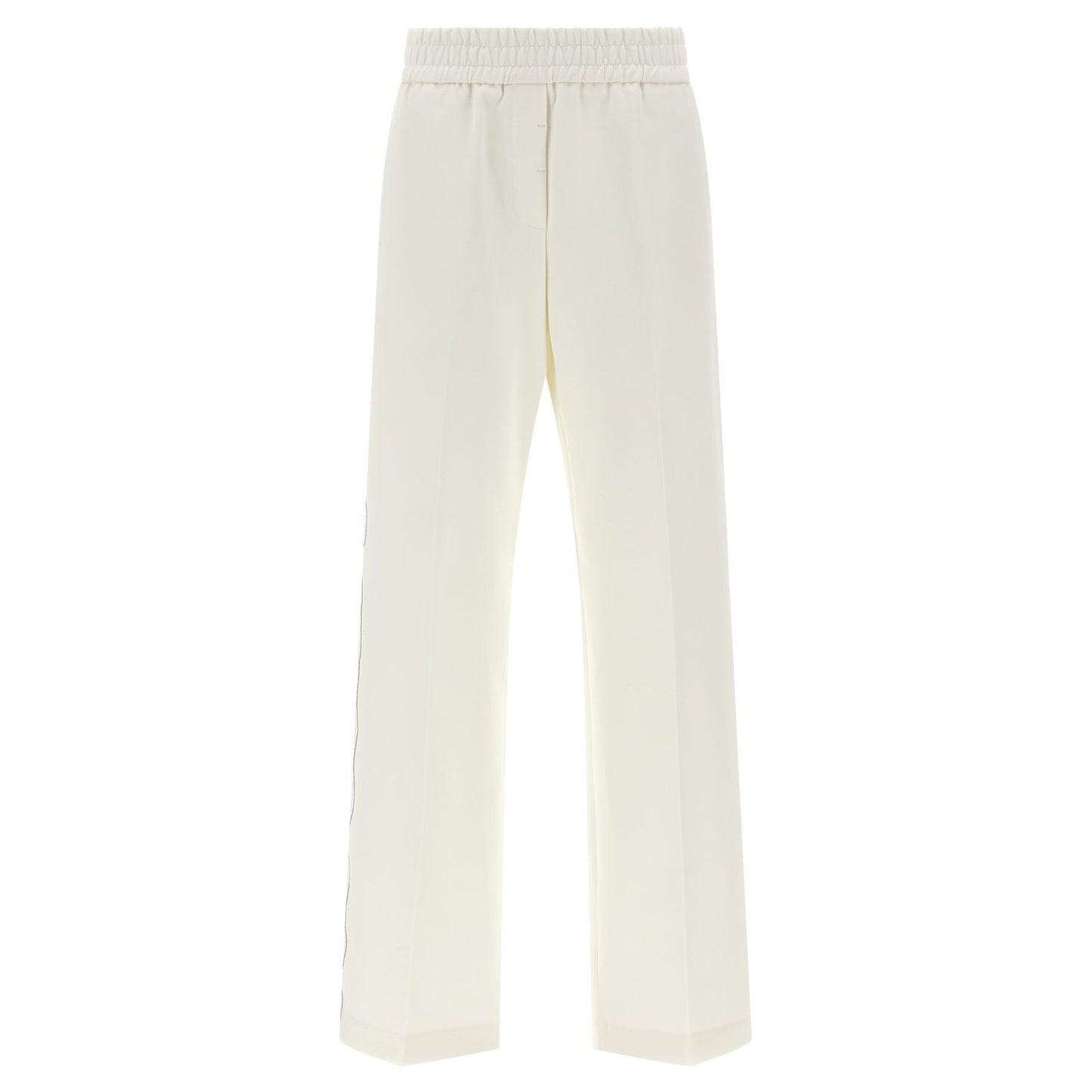 Peserico White Cotton Casual Pants