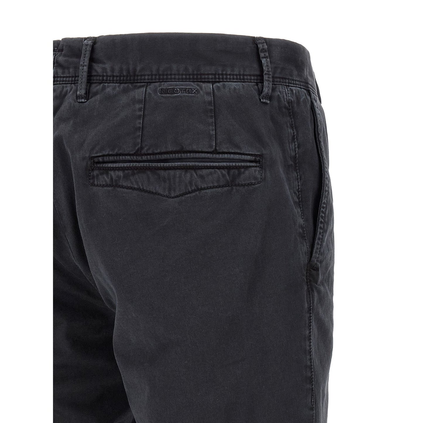 Incotex Blue Cotton Casual Pants