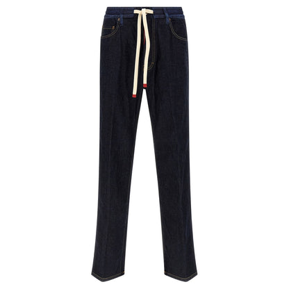 Dsquared² Blue Cotton Straight-Leg Jeans