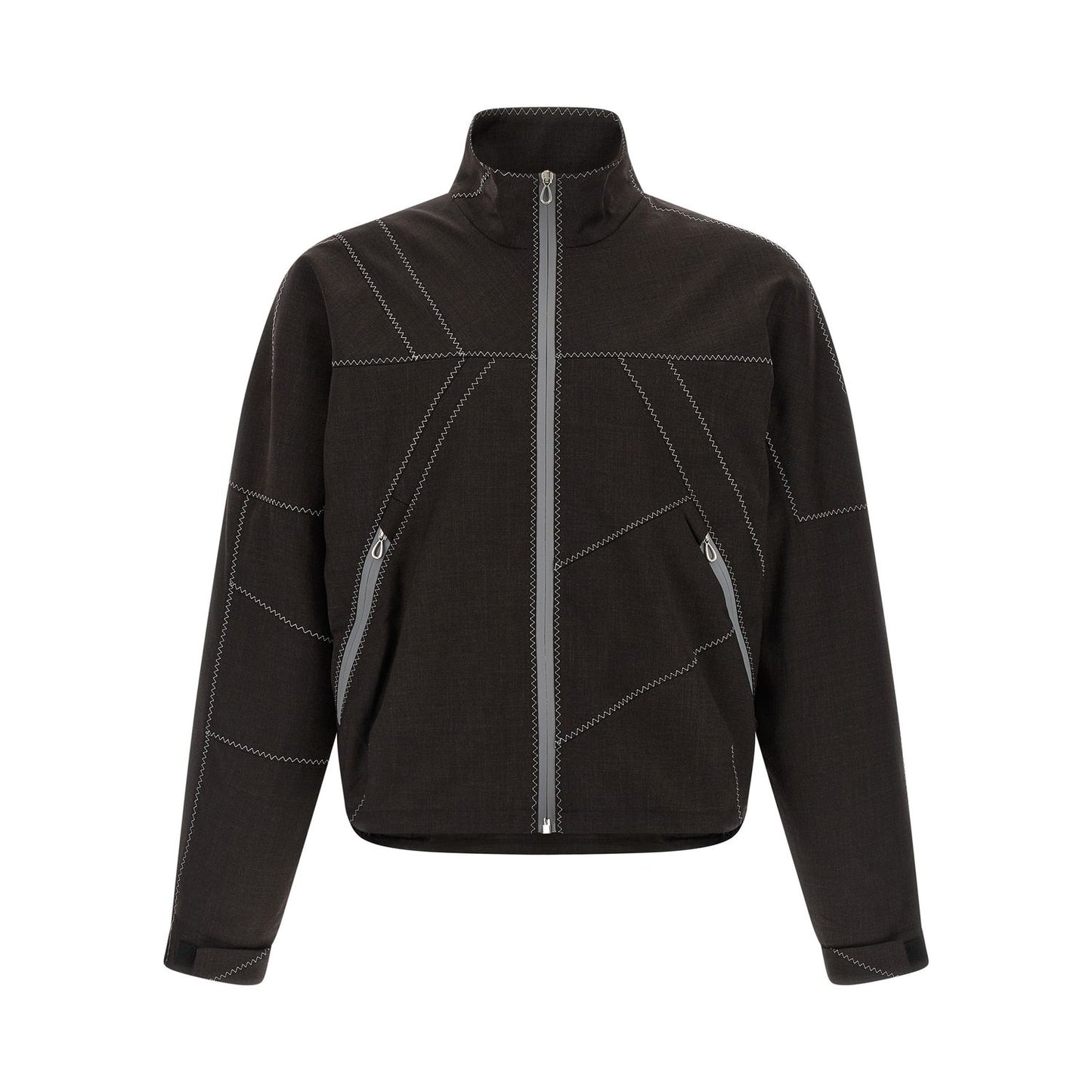 Kiko Kostadinov Brown Virgin Wool Full-Length Jacket