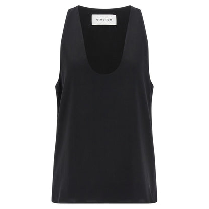 Armarium Black Silk Tank Tops