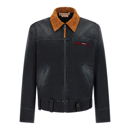 Marni Gray Cotton Denim Jacket