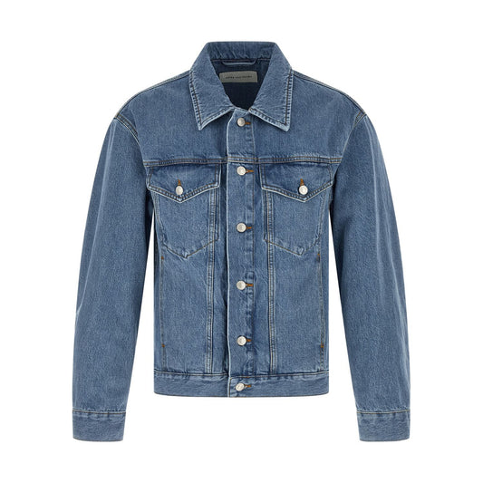 Dries Van Noten Blue Cotton Denim Jacket