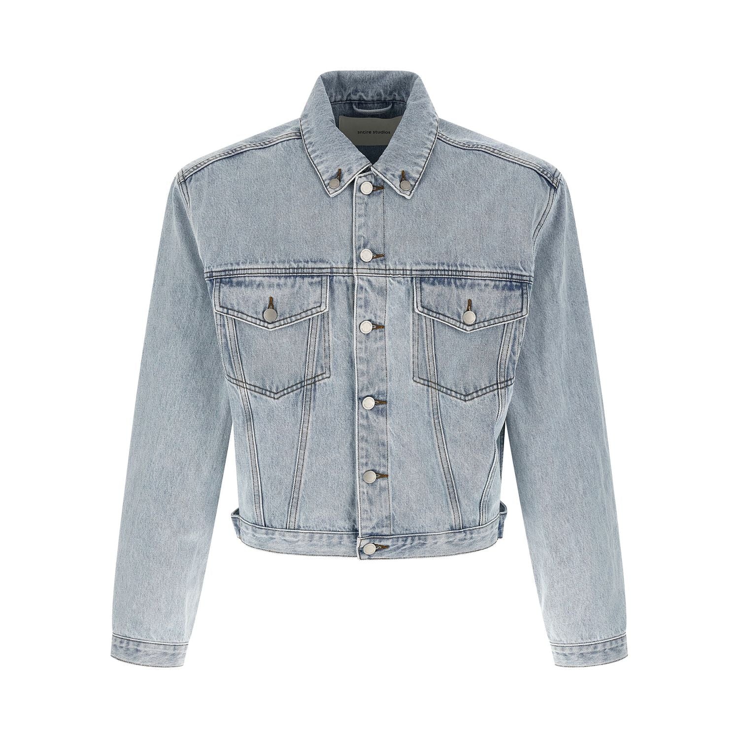 Entire Studios Blue Cotton Denim Jacket