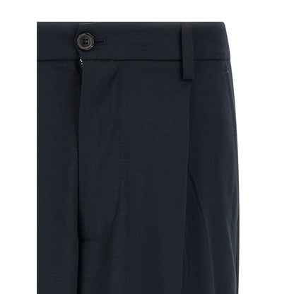 Department 5 Blue Polyester Casual Pants