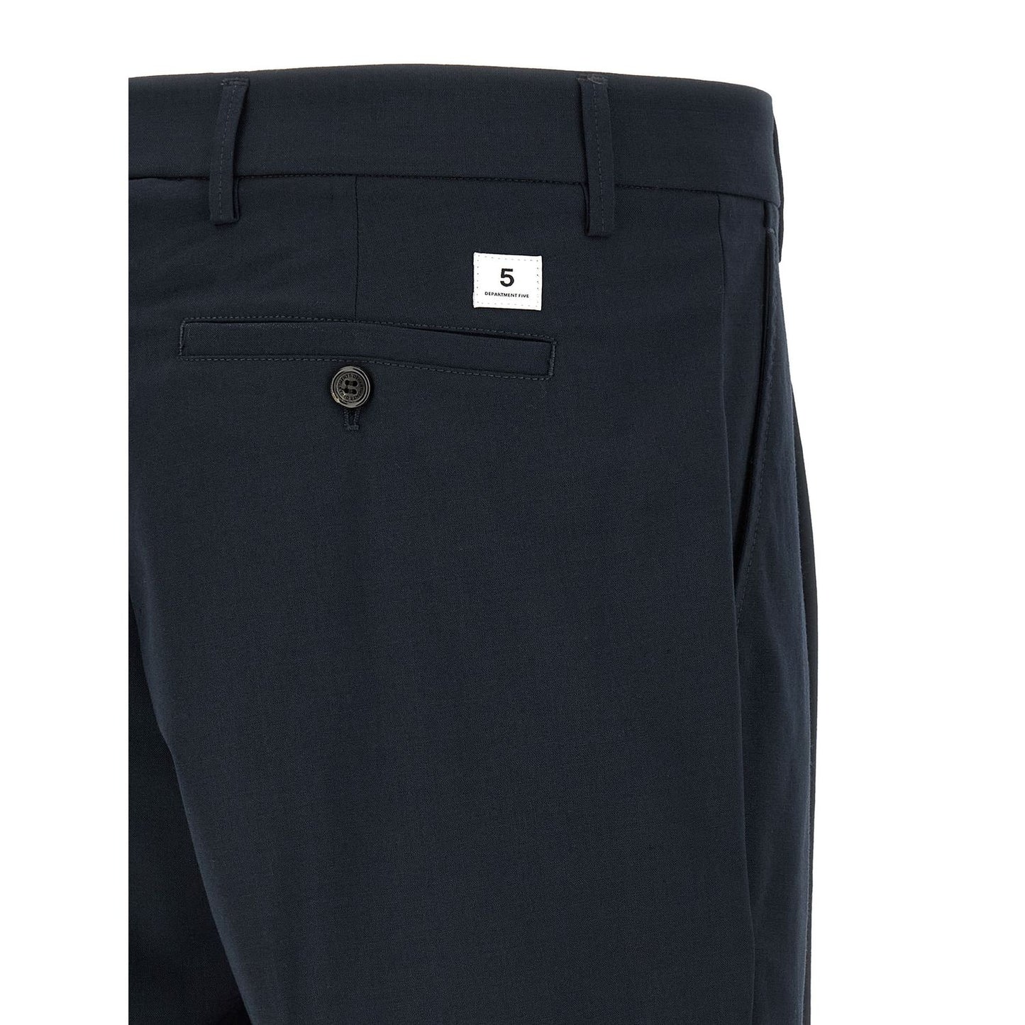 Department 5 Blue Polyester Casual Pants