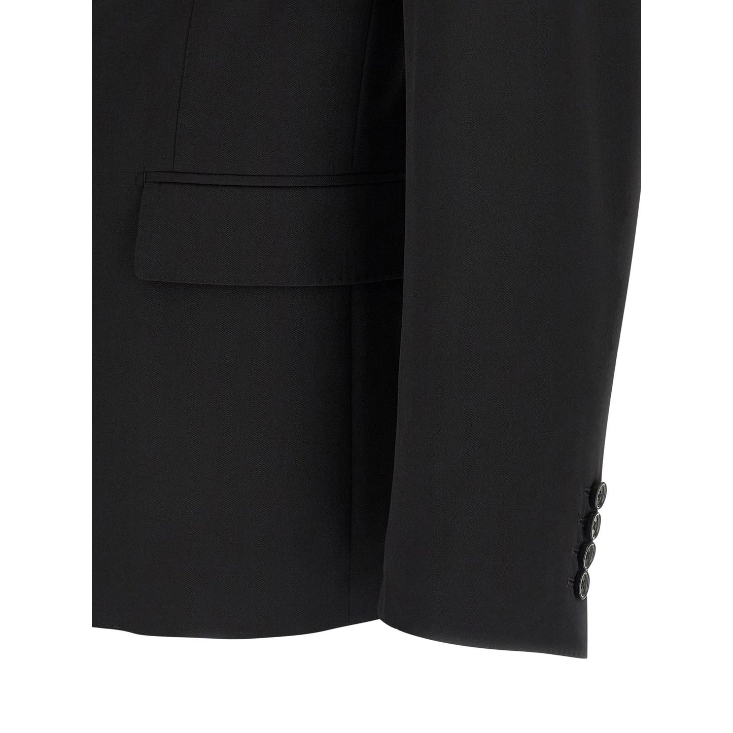 Dolce & Gabbana Black Virgin Wool Blazer