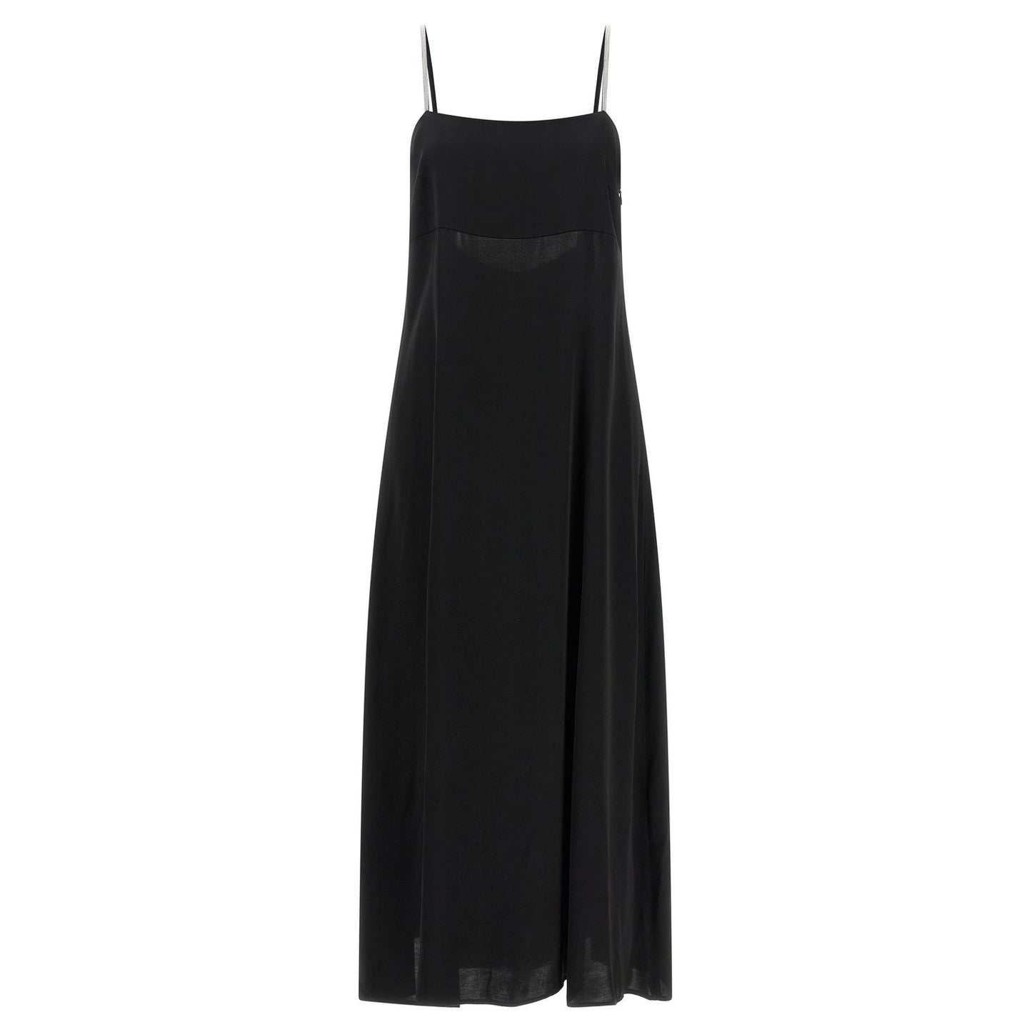 Peserico Black Viscose Long Dress