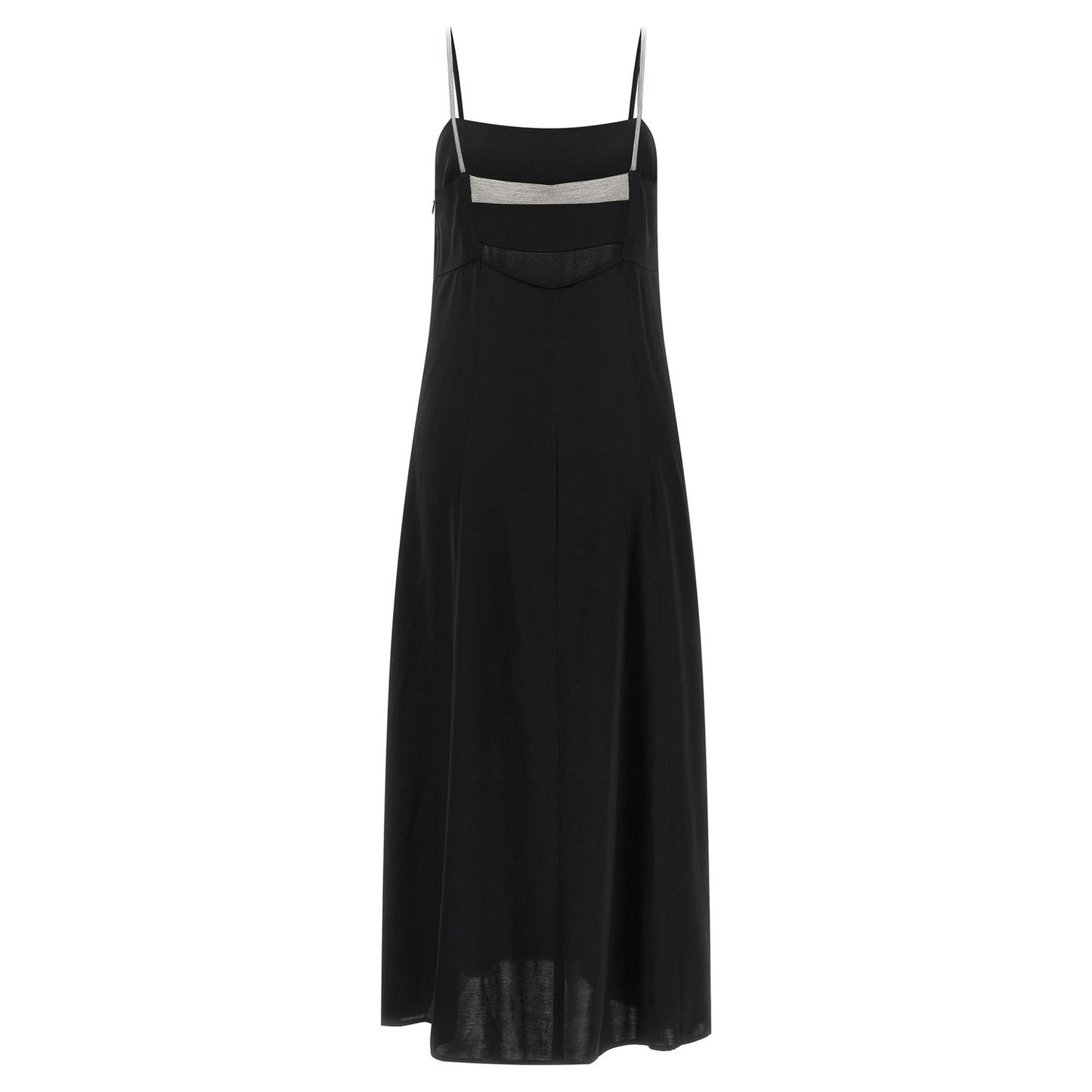 Peserico Black Viscose Long Dress
