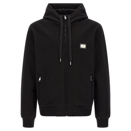Dolce & Gabbana Black Cotton Sweatshirt