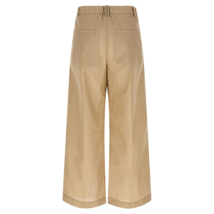 Brunello Cucinelli Beige Cotton Casual Pants