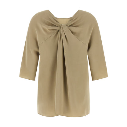 Max Mara Beige Silk Blouse