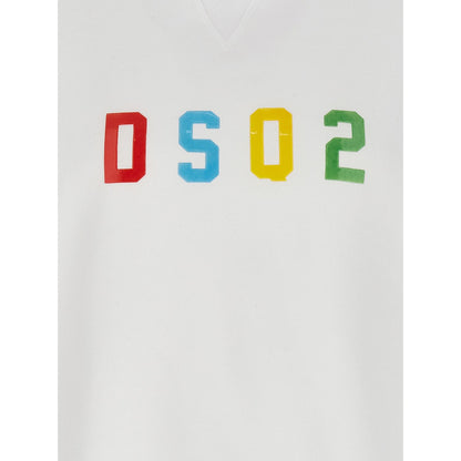 Dsquared² White Cotton Sweatshirt