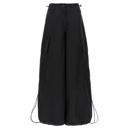 Palm Angels Black Polyamide Casual Pants