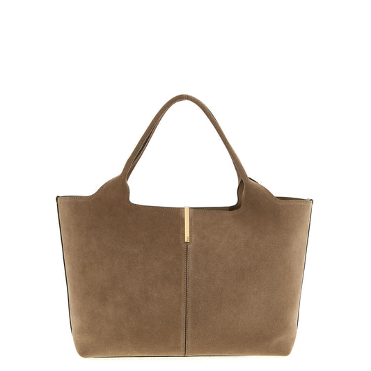 Tod's Beige Calfskin Tote Bag