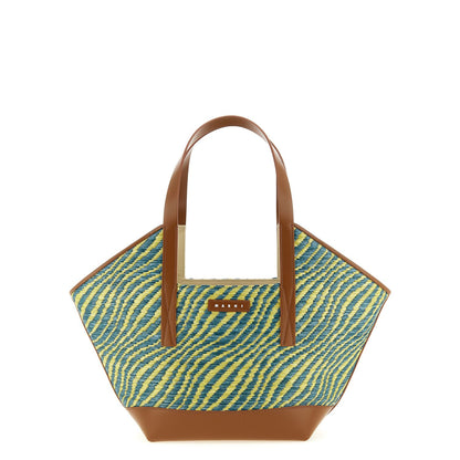 Marni Bicolor Polyamide Tote Bag