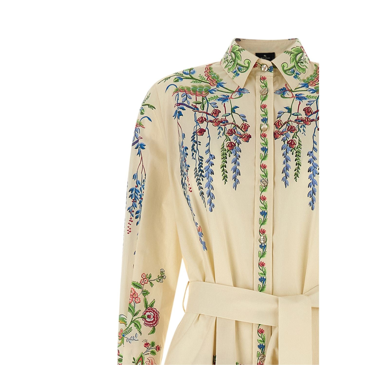 Etro Multicolor Cotton Long Dress
