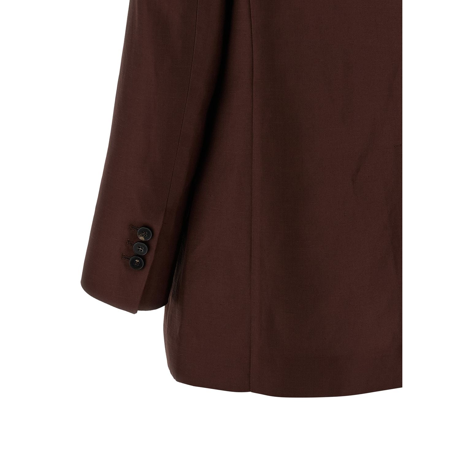 Alberto Biani Brown Viscose Blazer