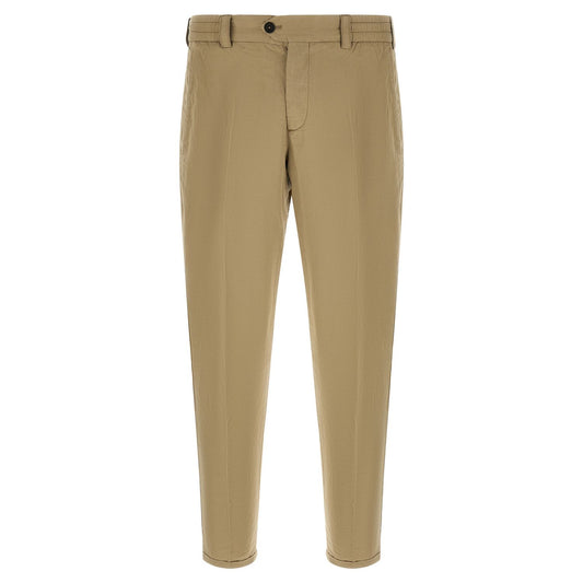 PT Torino Beige Linen Casual Pants