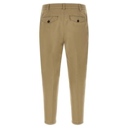 PT Torino Beige Linen Casual Pants