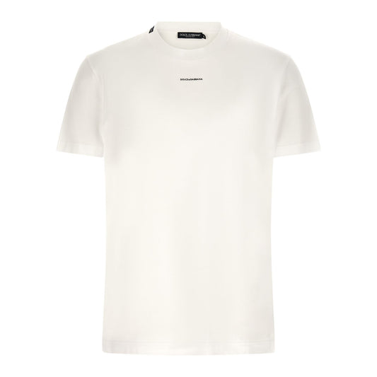Dolce & Gabbana White Cotton T-Shirt