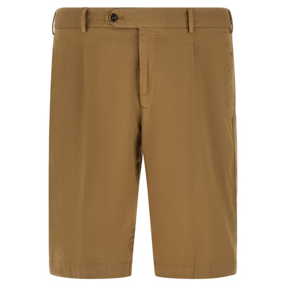 PT Torino Beige Cotton Bermuda Shorts